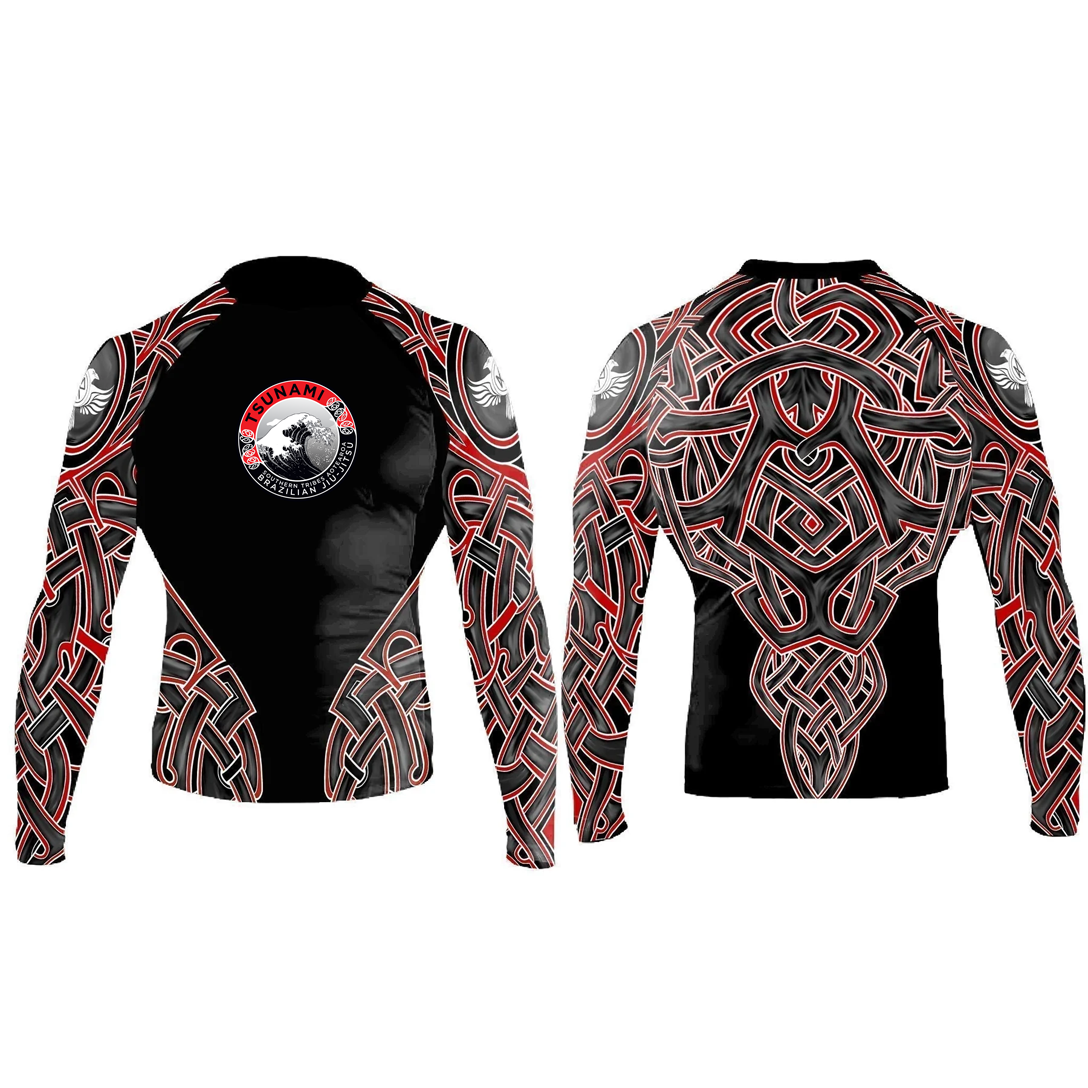 Tsunami BJJ Nordic Junior long Sleeve Club Rashguard