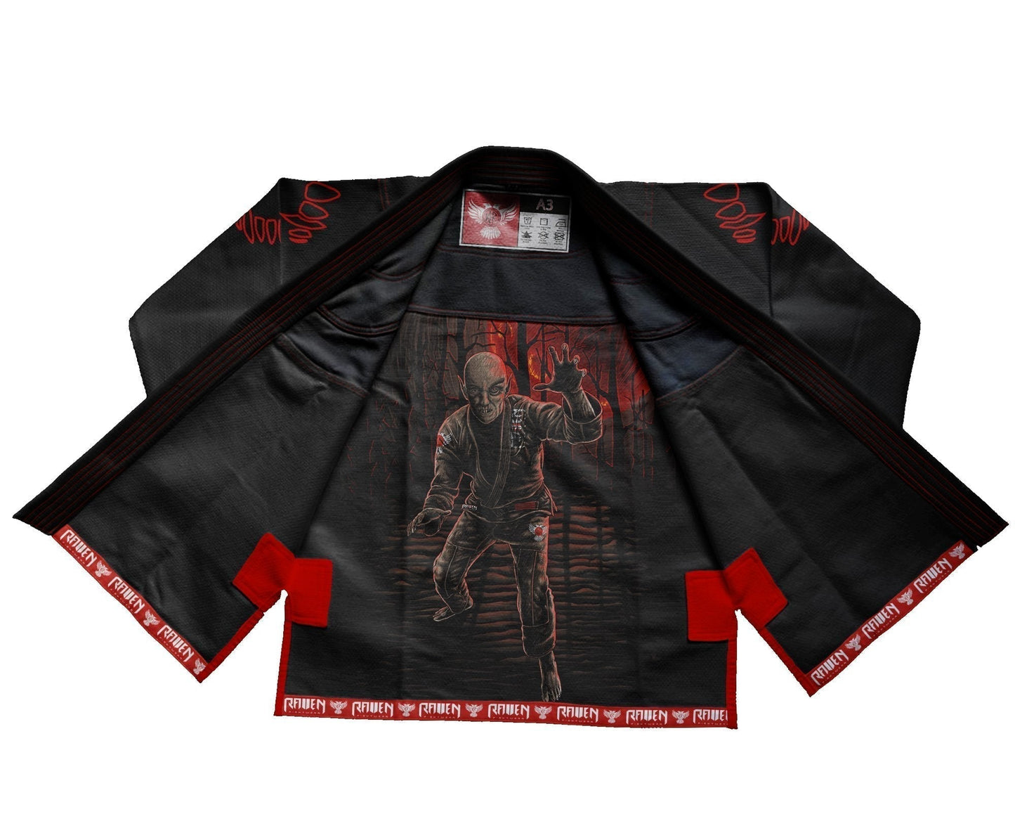 BJJ Horror Nosferatu - Black - Raven Fightwear - US