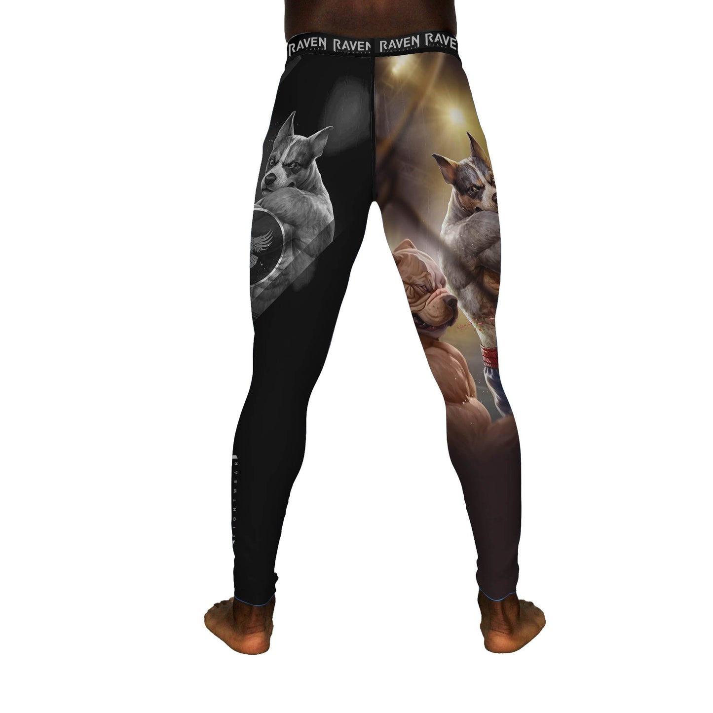 Blue Heeler Brawler Men's Spats - Raven Fightwear