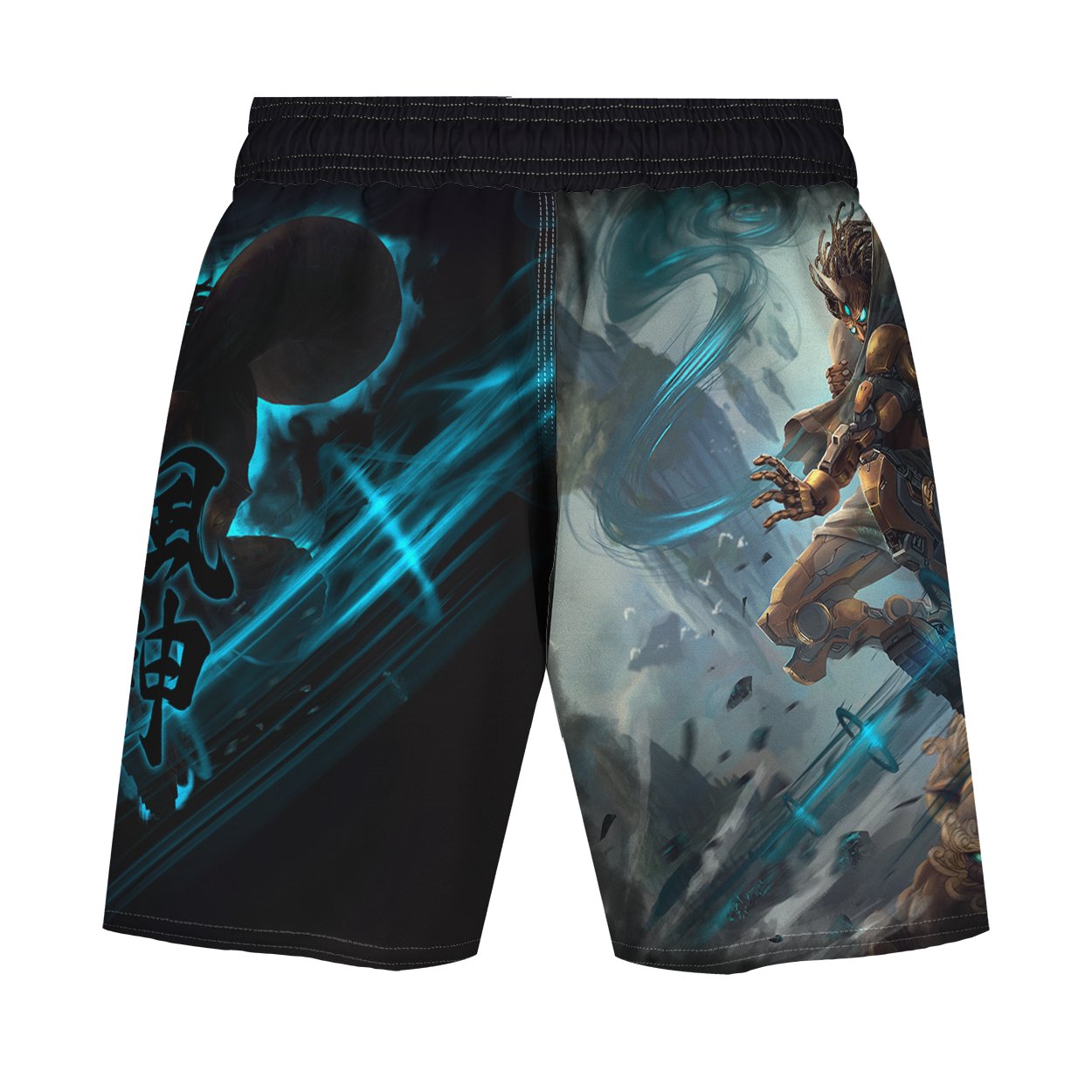 Cyber Fujin Men's Hybrid Fight Shorts - Raven Fightwear