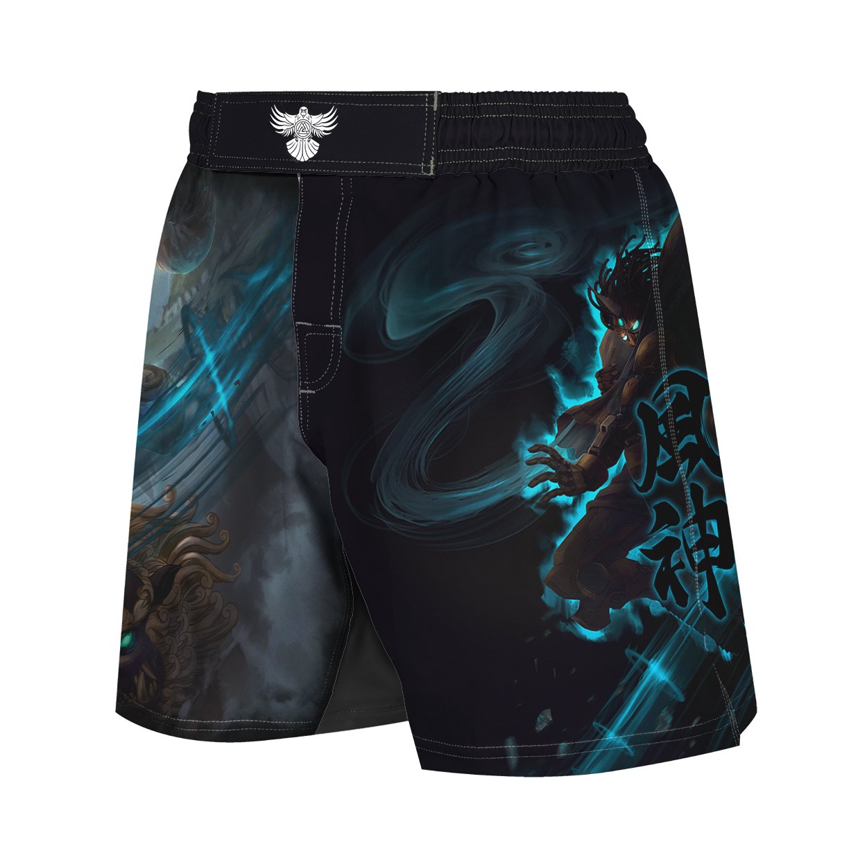 Cyber Fujin Men's Hybrid Fight Shorts - Raven Fightwear