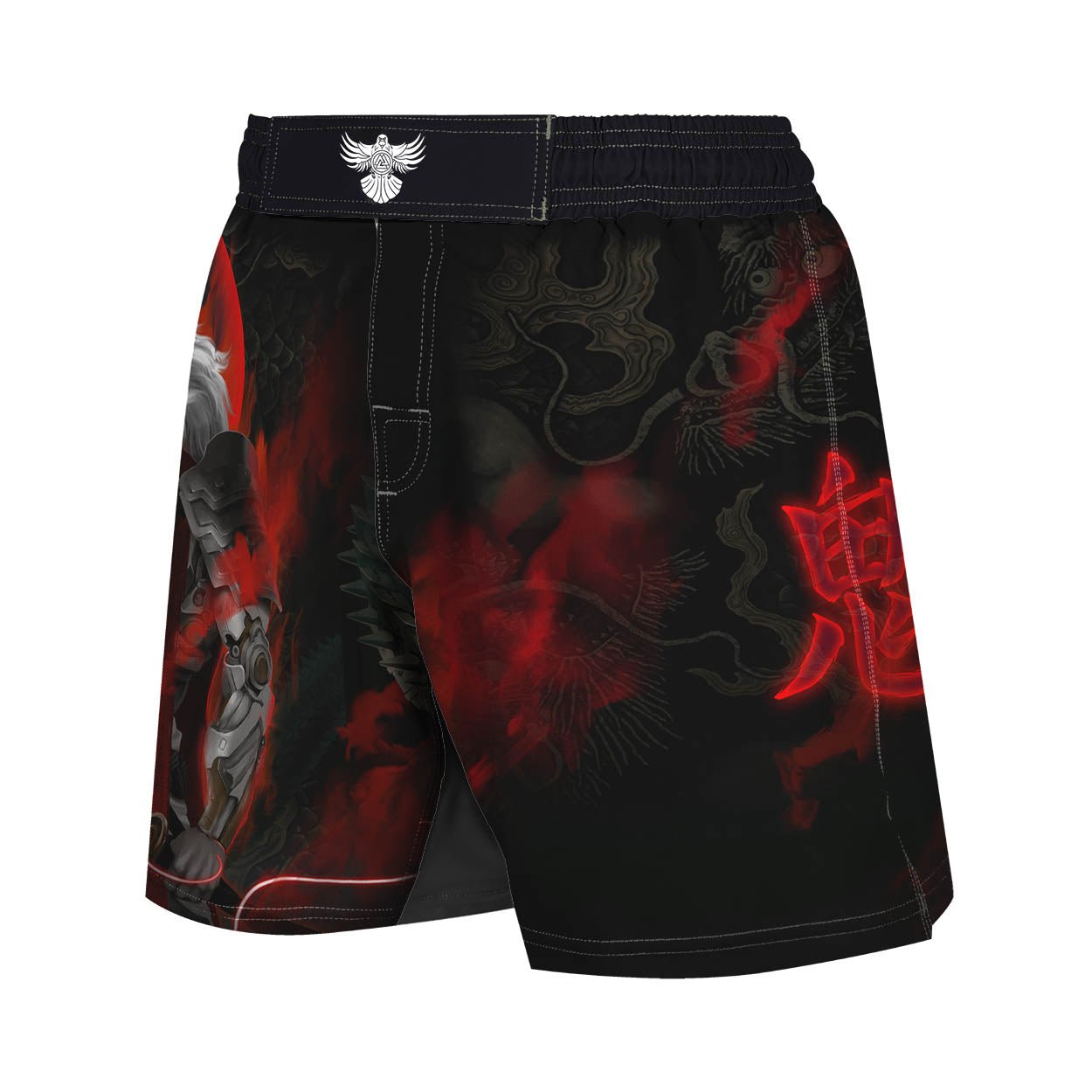 Cyber Oni Men's Hybrid Fight Shorts - Raven Fightwear