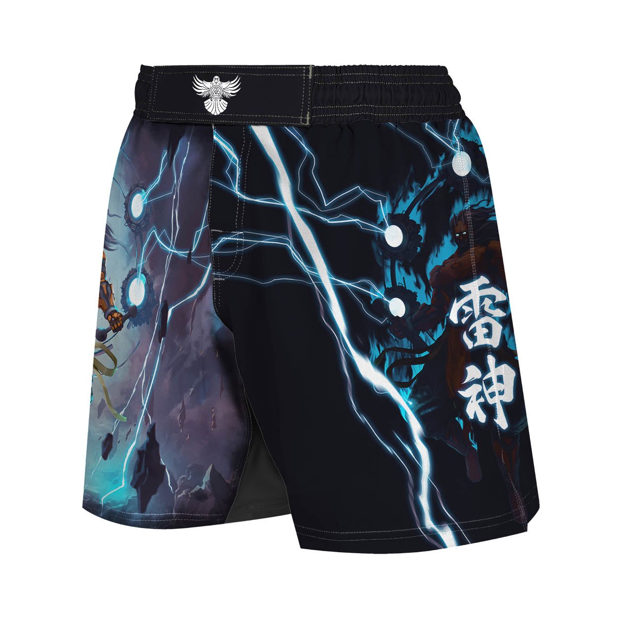 Cyber Raijin Men's Hybrid Fight Shorts - Raven Fightwear