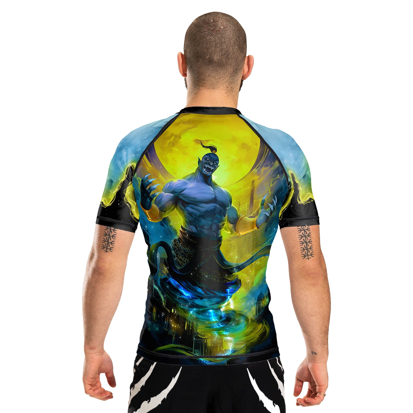Djinn Men's Short Sleeve Rashguard - Raven Fightwear