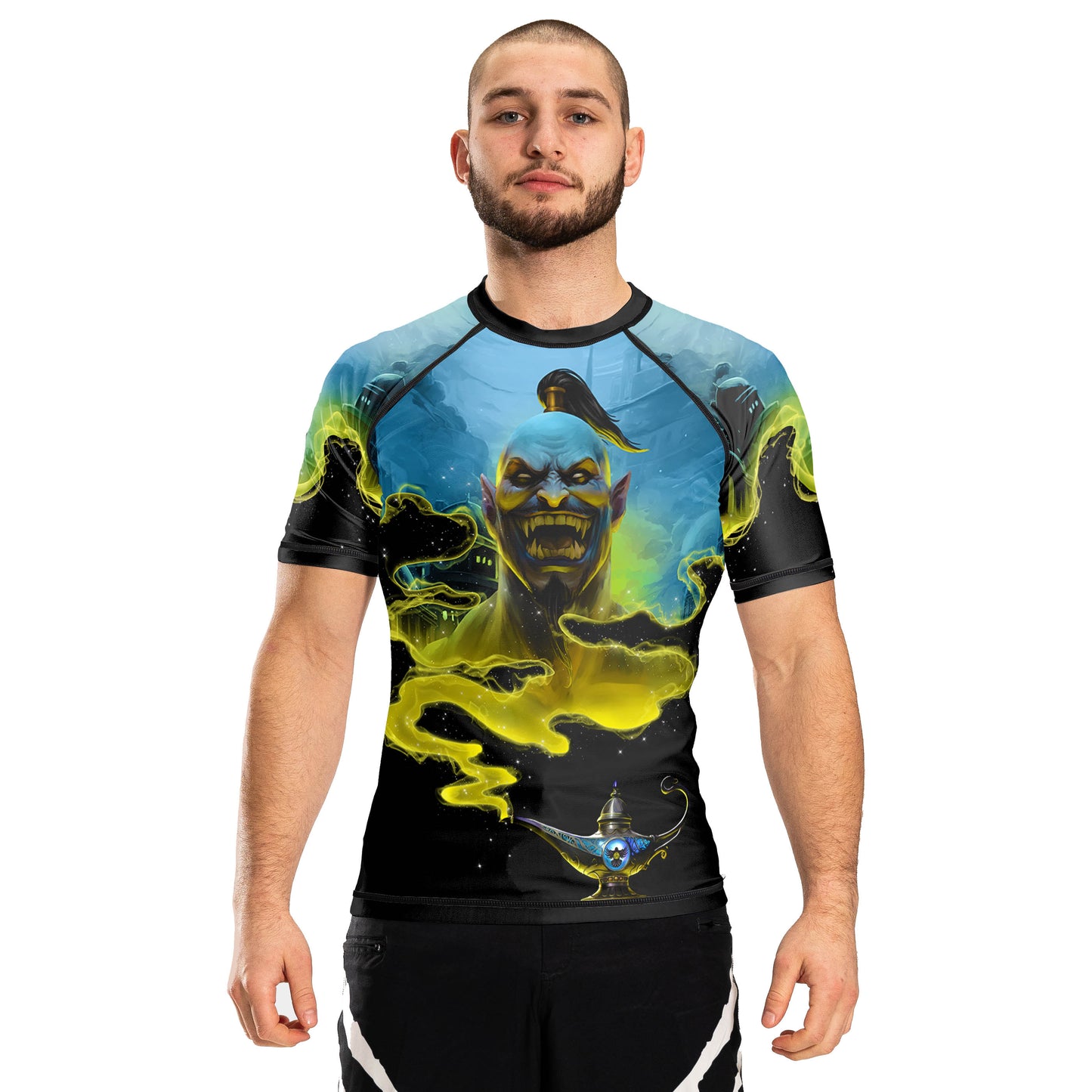 Djinn Men's Short Sleeve Rashguard - Raven Fightwear