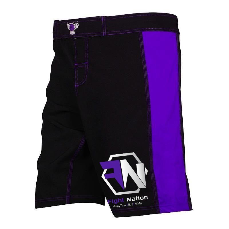 Fight Nation Club Shorts - Raven Fightwear