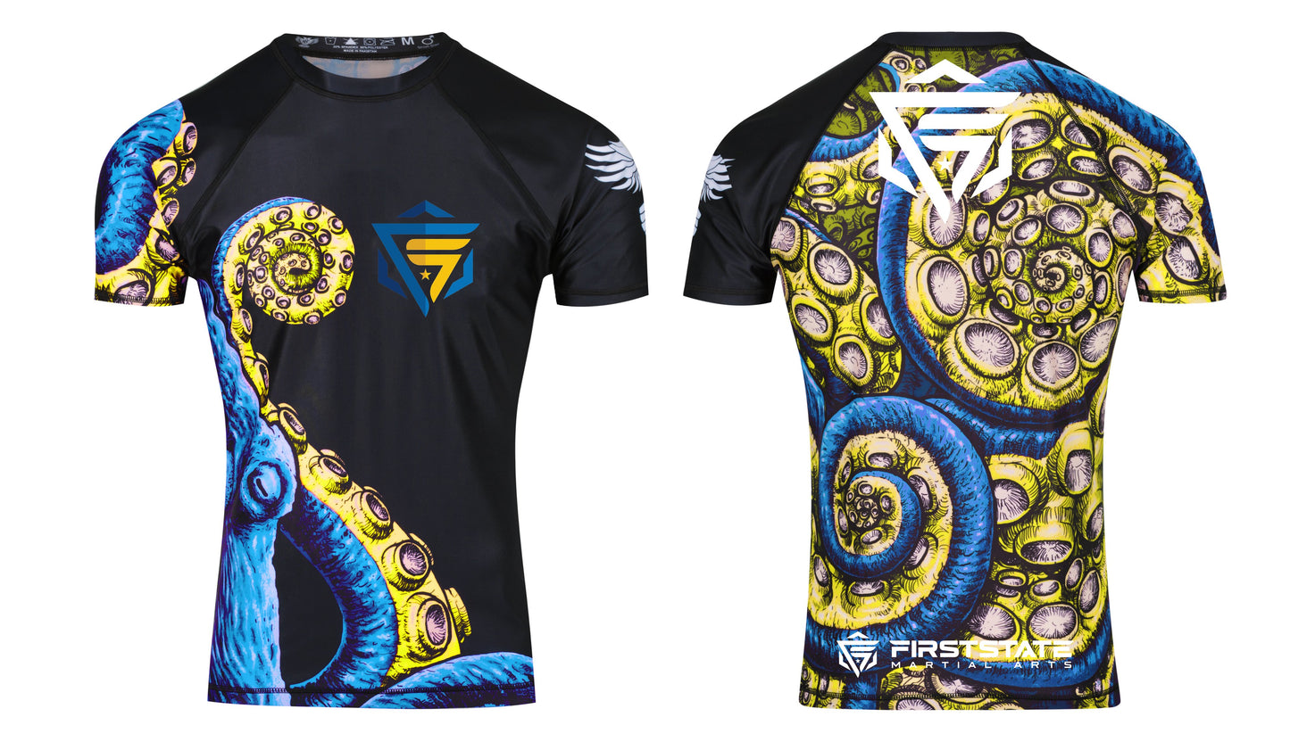 First State Women's Short Sleeve Club Rashguard - Raven Fightwear