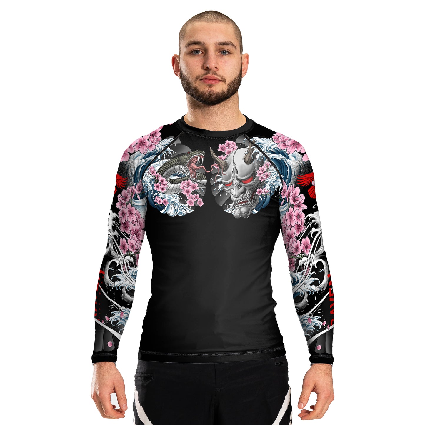 Irezumi 3.0 Men's Long Sleeve Rashguard - Raven Fightwear