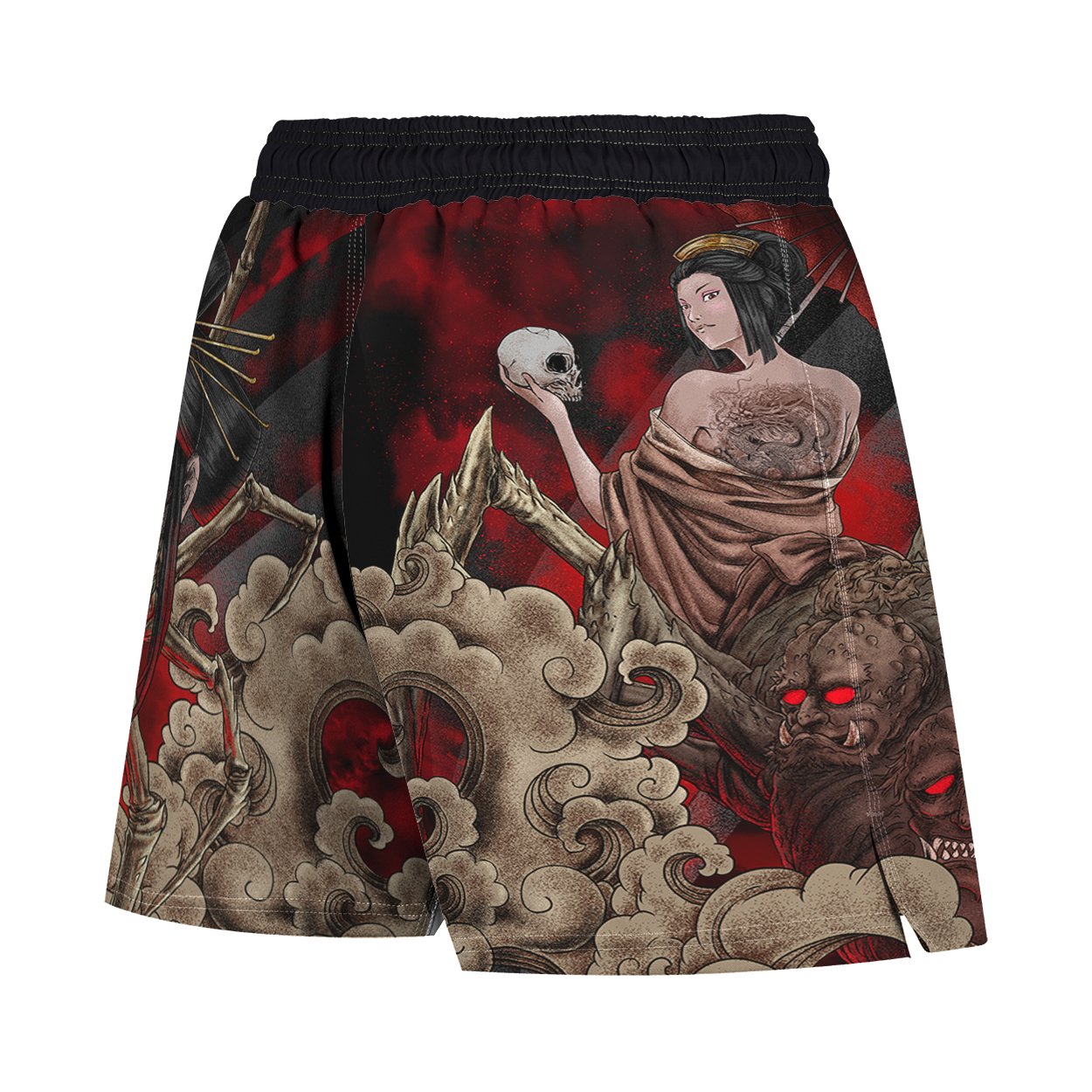 Jorogumo Men's Hybrid Fight Shorts - Raven Fightwear