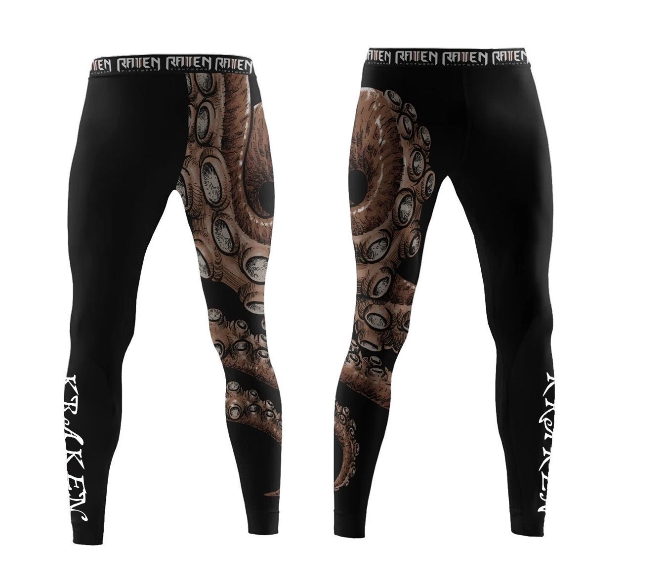 Kraken Jiu Jitsu Club Spats - Raven Fightwear