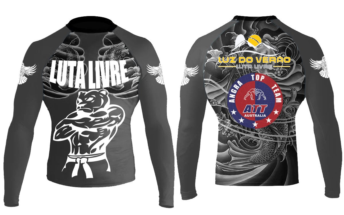 Luta Livre Club Women's Long Sleeve Rashguard - Raven Fightwear