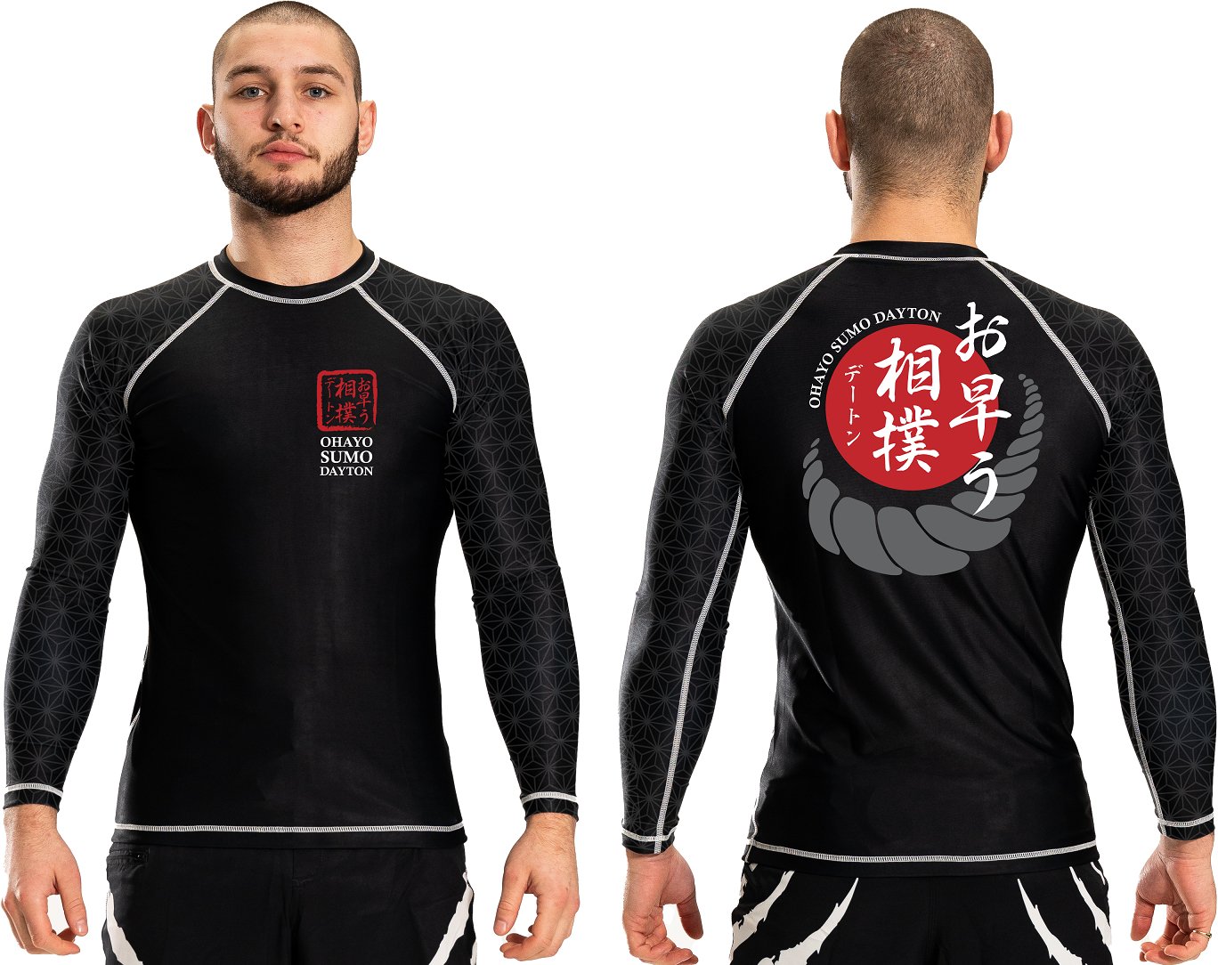 Ohayo Sumo Dayton Women's Club Long Sleeve Rashguard - Raven Fightwear