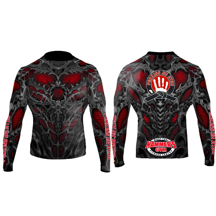 Perkins Biomechanical Men's Long Sleeve Rashguard - Raven Fightwear