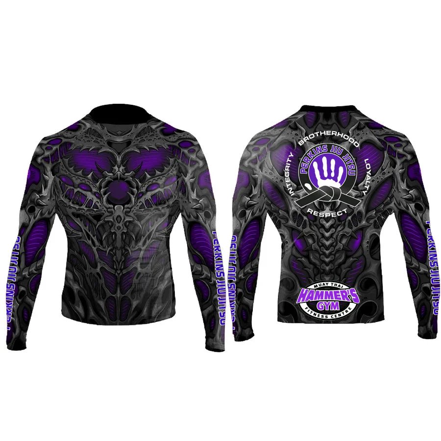 Perkins Biomechanical Men's Long Sleeve Rashguard - Raven Fightwear