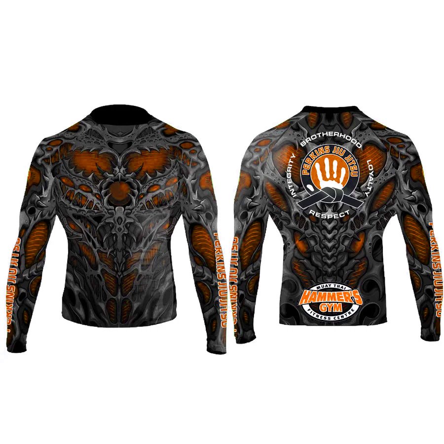 Perkins Biomechanical Men's Long Sleeve Rashguard - Raven Fightwear