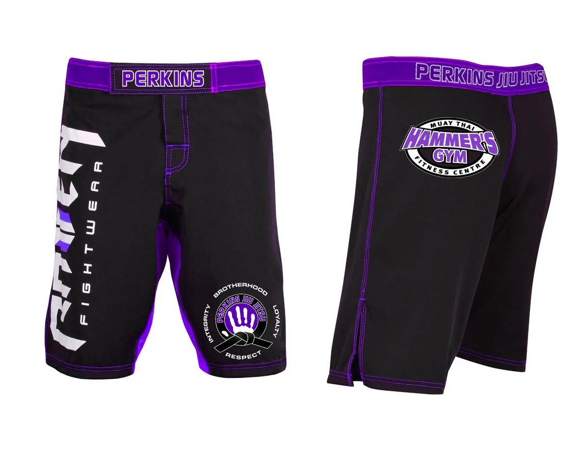 Perkins Men's Fight Shorts - Raven Fightwear