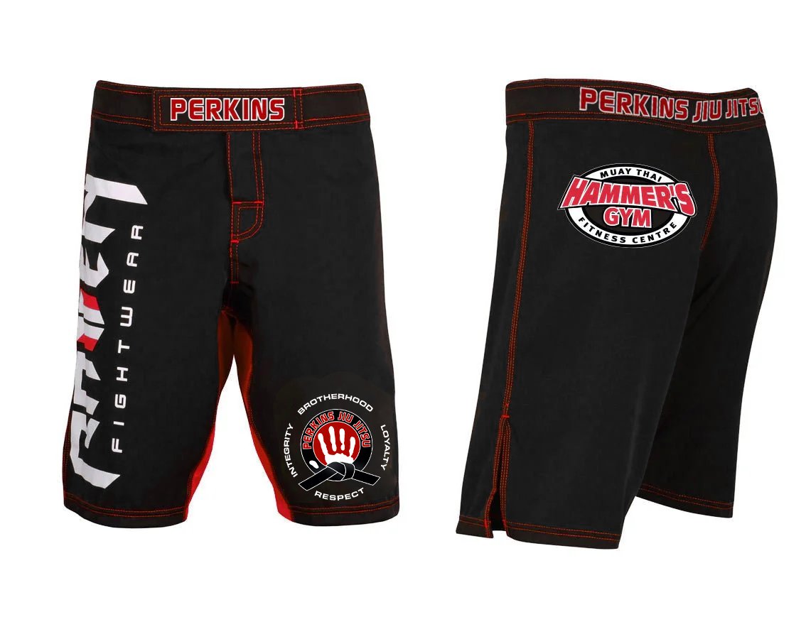 Perkins Men's Fight Shorts - Raven Fightwear