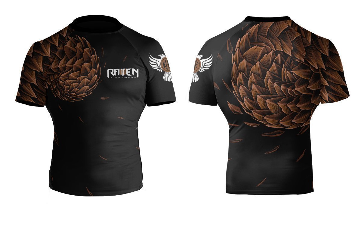 Power Pangolin Men's Short Sleeve Rashguard