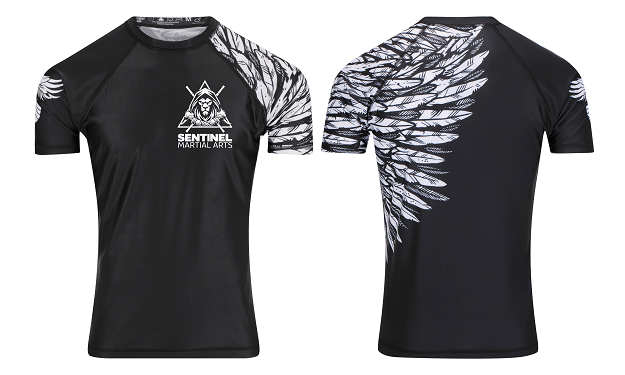 Sentinel Martial Arts Junior Short Sleeve Club Rashguard - Raven Fightwear