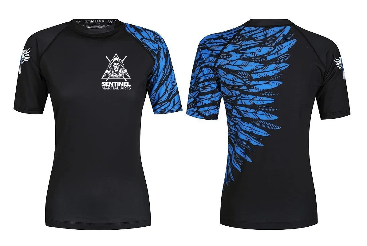 Sentinel Martial Arts Women's Short Sleeve Club Rashguard - Raven Fightwear