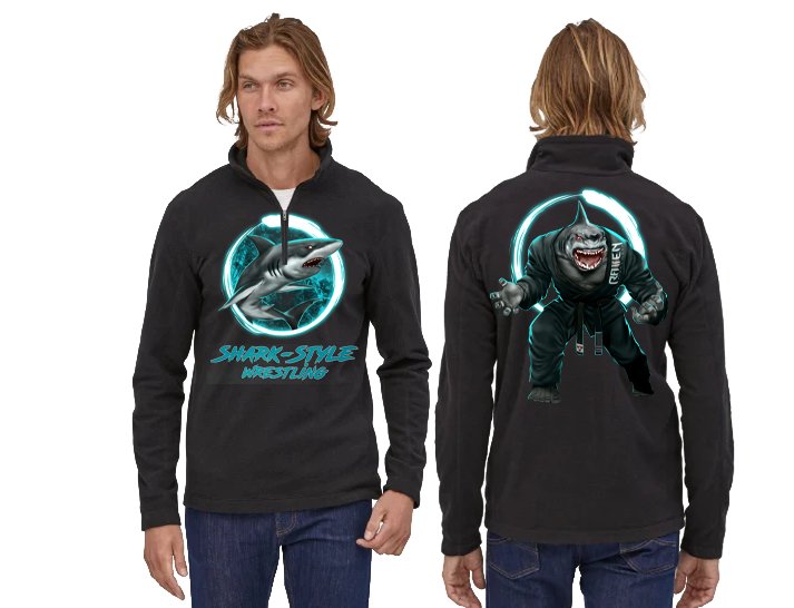 Shark Style Wrestling Team Warm up Jacket (Junior) - Raven Fightwear
