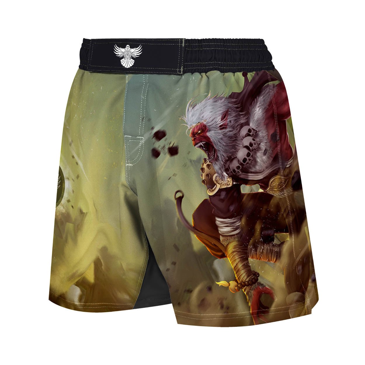 Sun Wukong Men's Hybrid Fight Shorts - Raven Fightwear