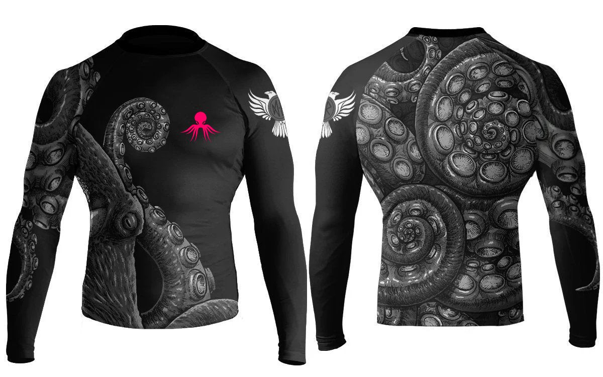 The Compound Club Men's Long Sleeve Rashguard - Raven Fightwear