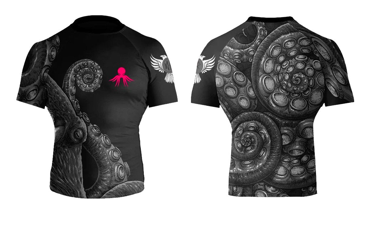 The Compound Club Men's Short Sleeve Rashguard - Raven Fightwear