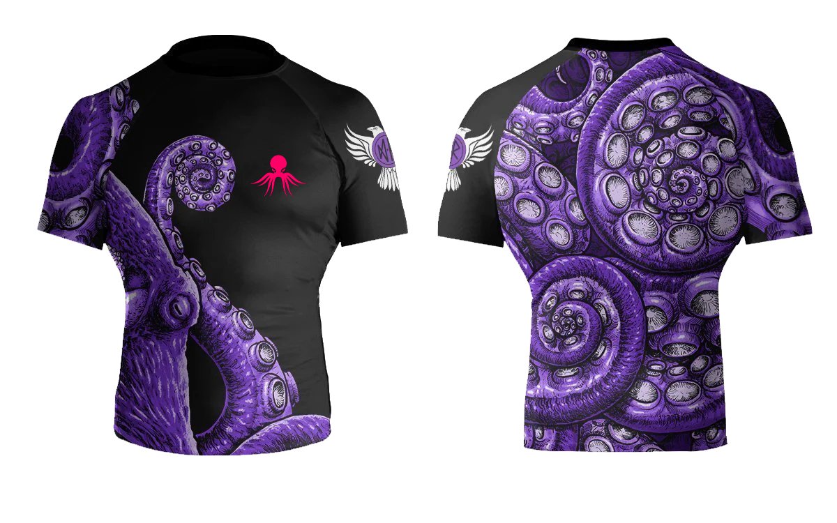The Compound Club Men's Short Sleeve Rashguard - Raven Fightwear