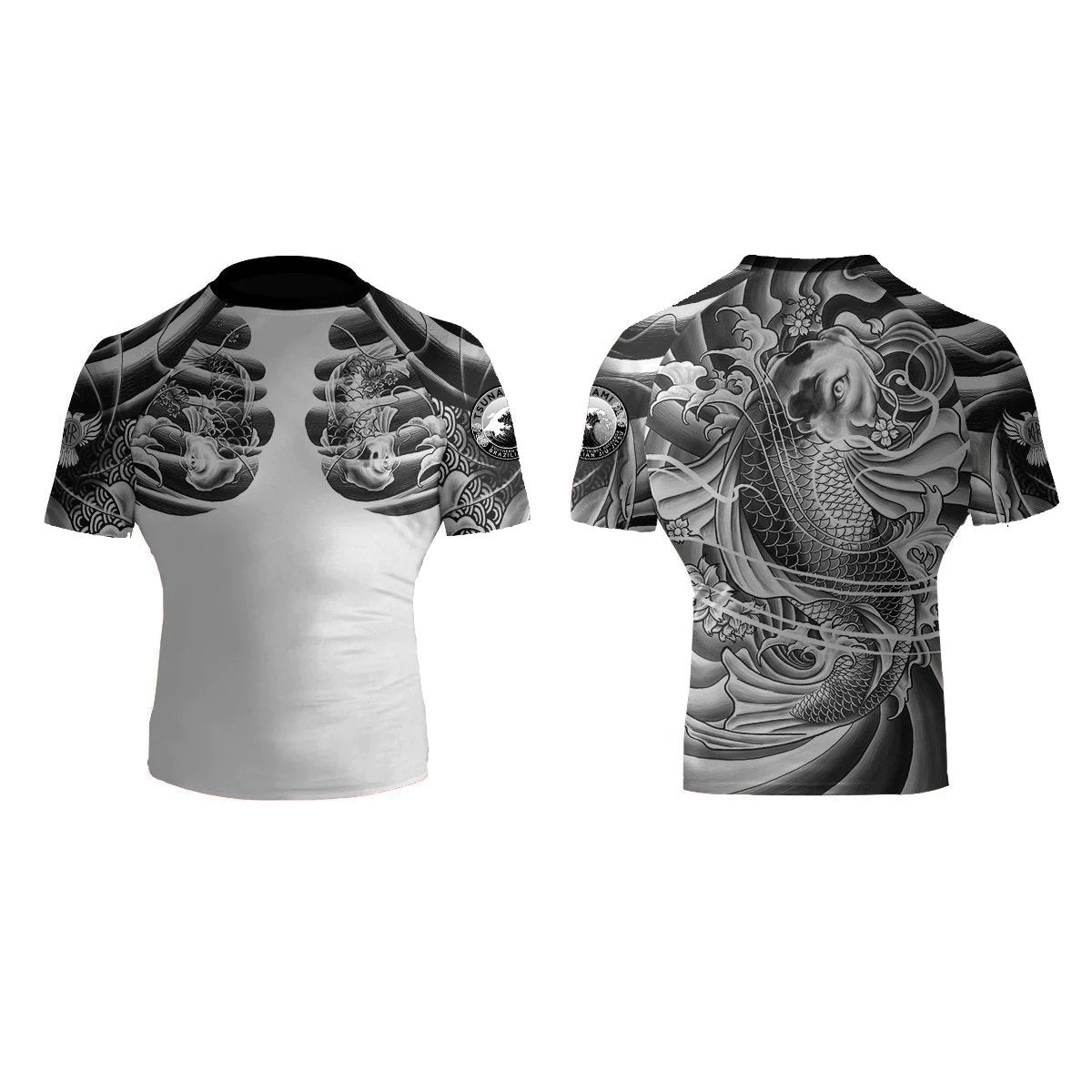 Tsunami BJJ Club Rashguard - Raven Fightwear