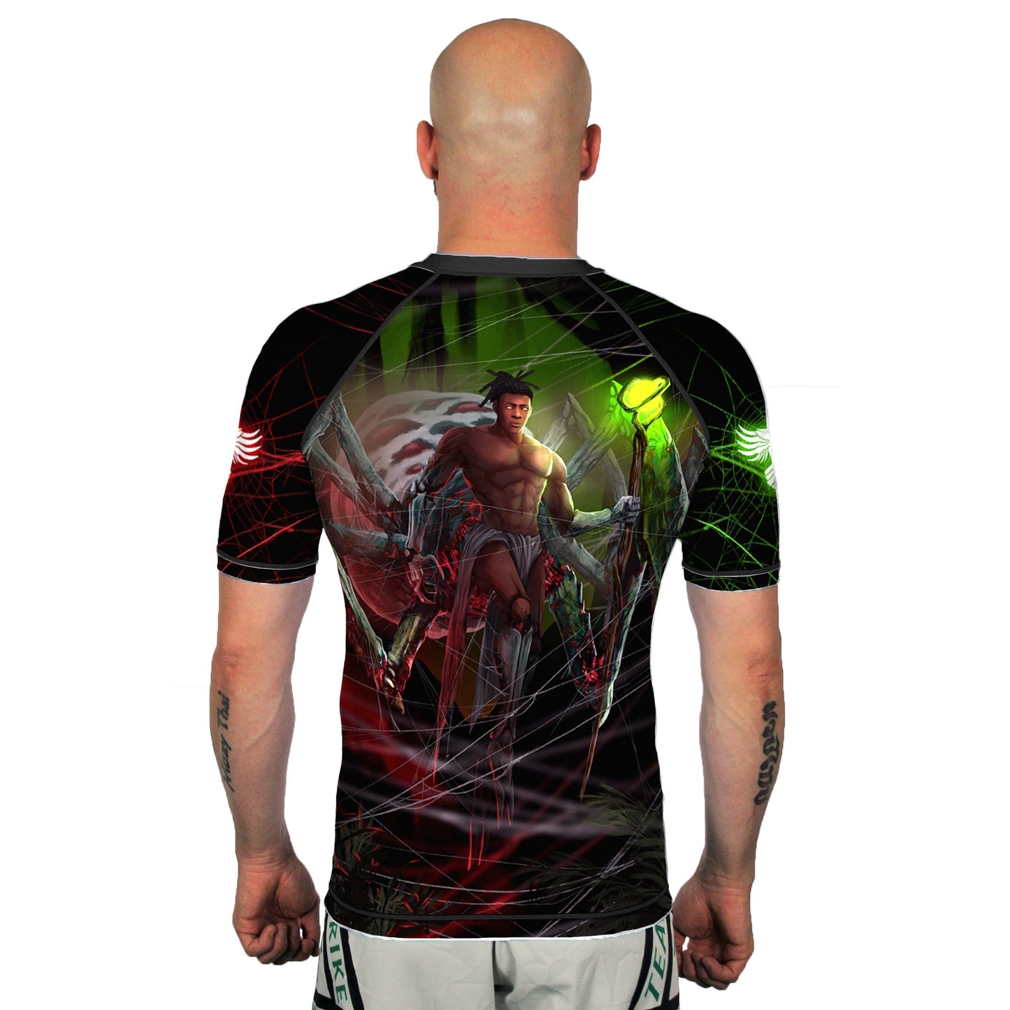 Anansi Men's Short Sleeve Rashguard Back