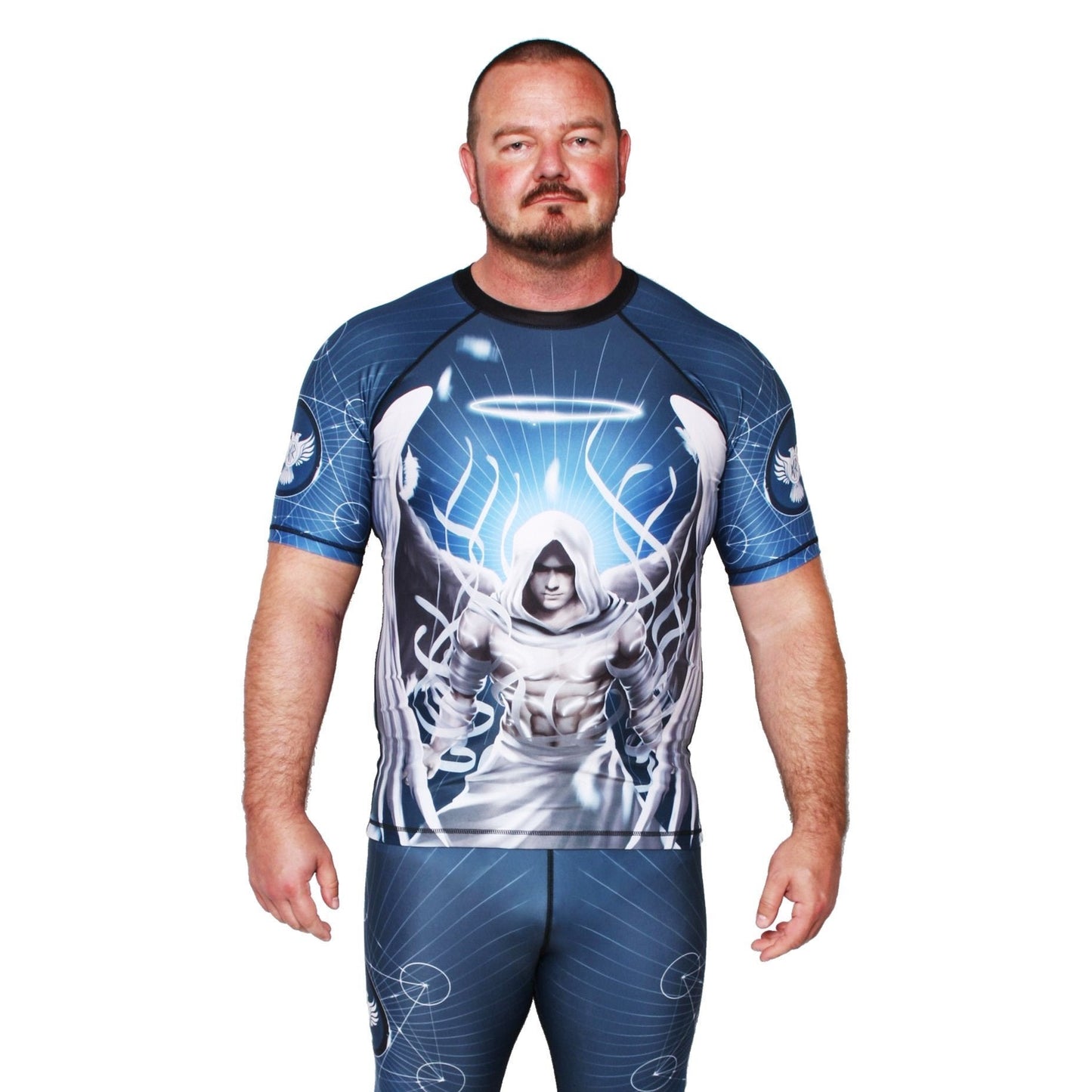 Archangels Michael Men's Short Sleeve Rashguard Front