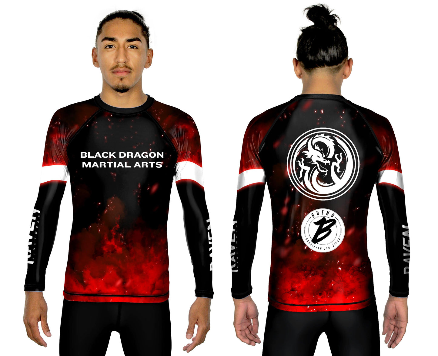Black Dragon Martial Arts Club Rashguard - Raven Fightwear - US