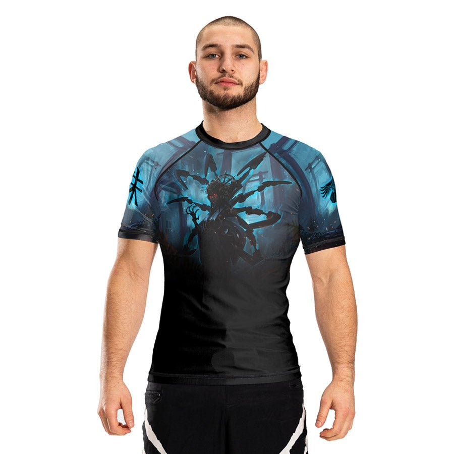 Cyber Jorogumo Men's Short Sleeve Rashguard Front
