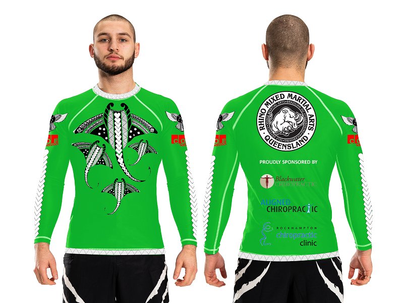 Rhino Club Rashguard 2024 (Ranked) - Womens - Raven Fightwear