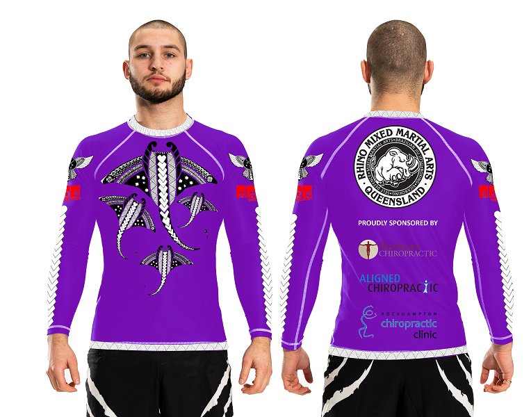 Rhino Club Rashguard 2024 (Ranked) - Womens - Raven Fightwear