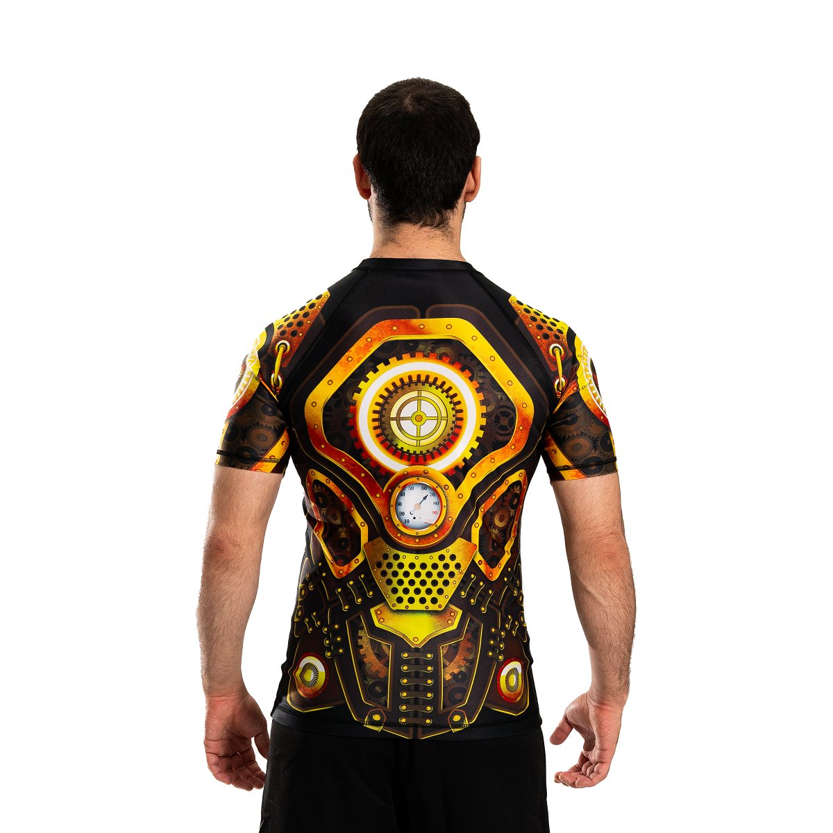 Steampunk Men's Short Sleeve Rashguard Back
