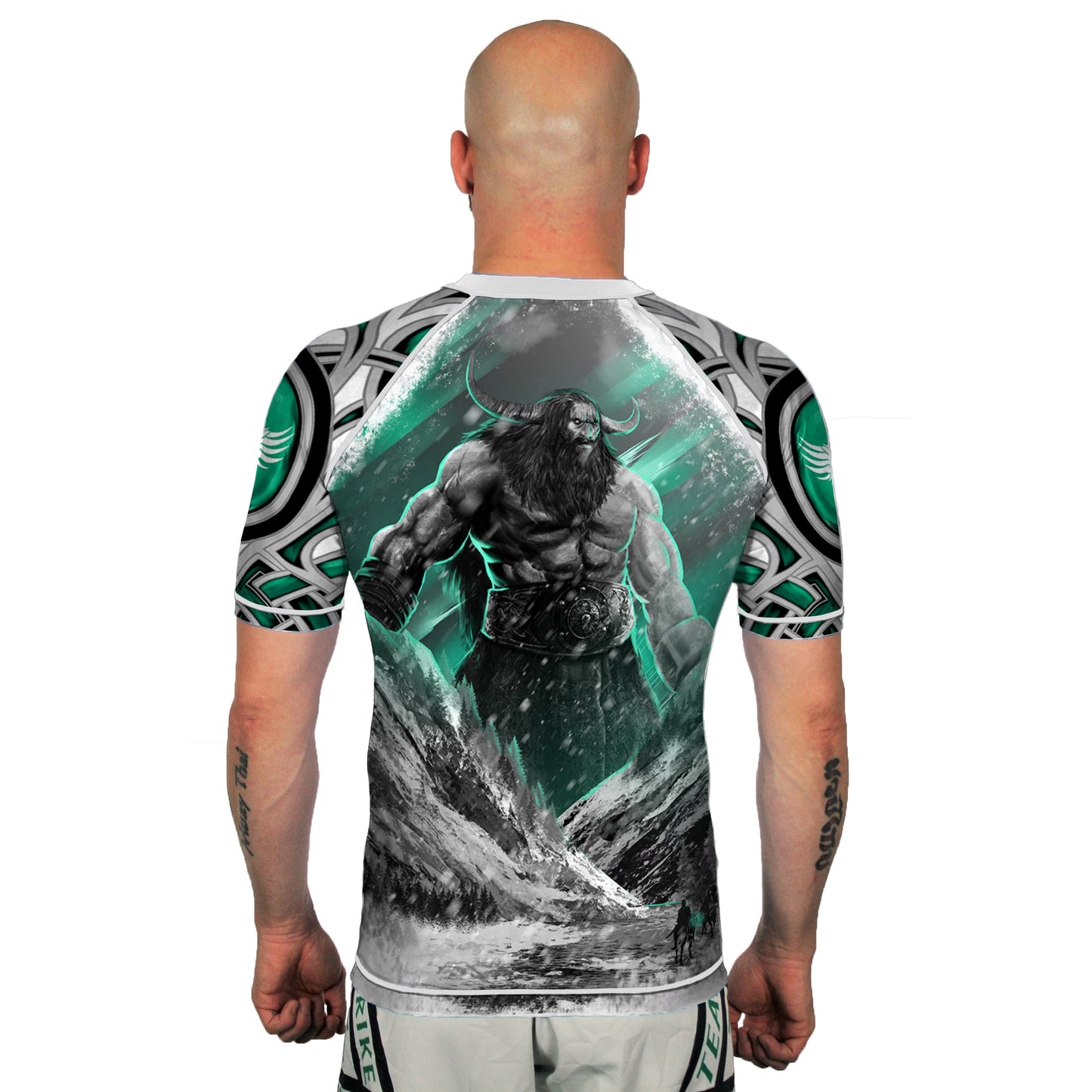 The Gods of Scandinavia Ymir Men's Short Sleeve Rashguard Back