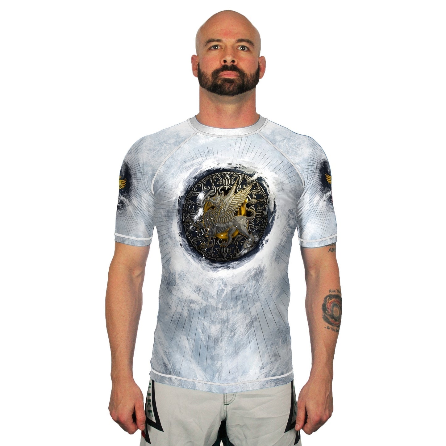 The Griffin Men's Short Sleeve Rashguard Front