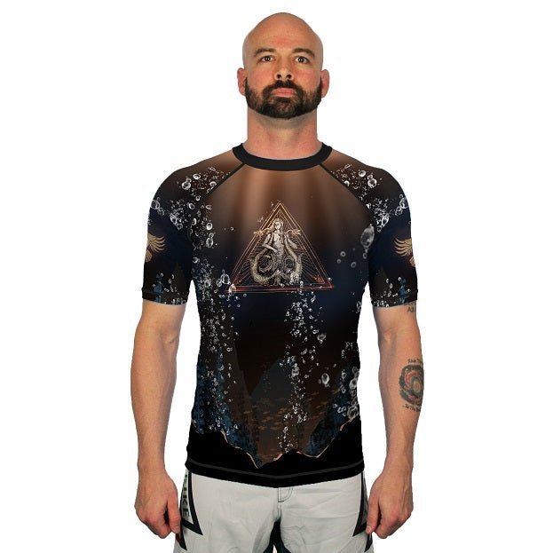 The Mermaid Men's Short Sleeve Rashguard Front