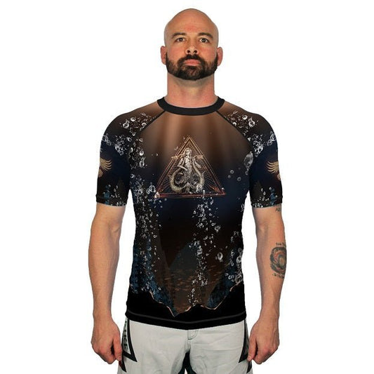 The Mermaid Men's Short Sleeve Rashguard Front