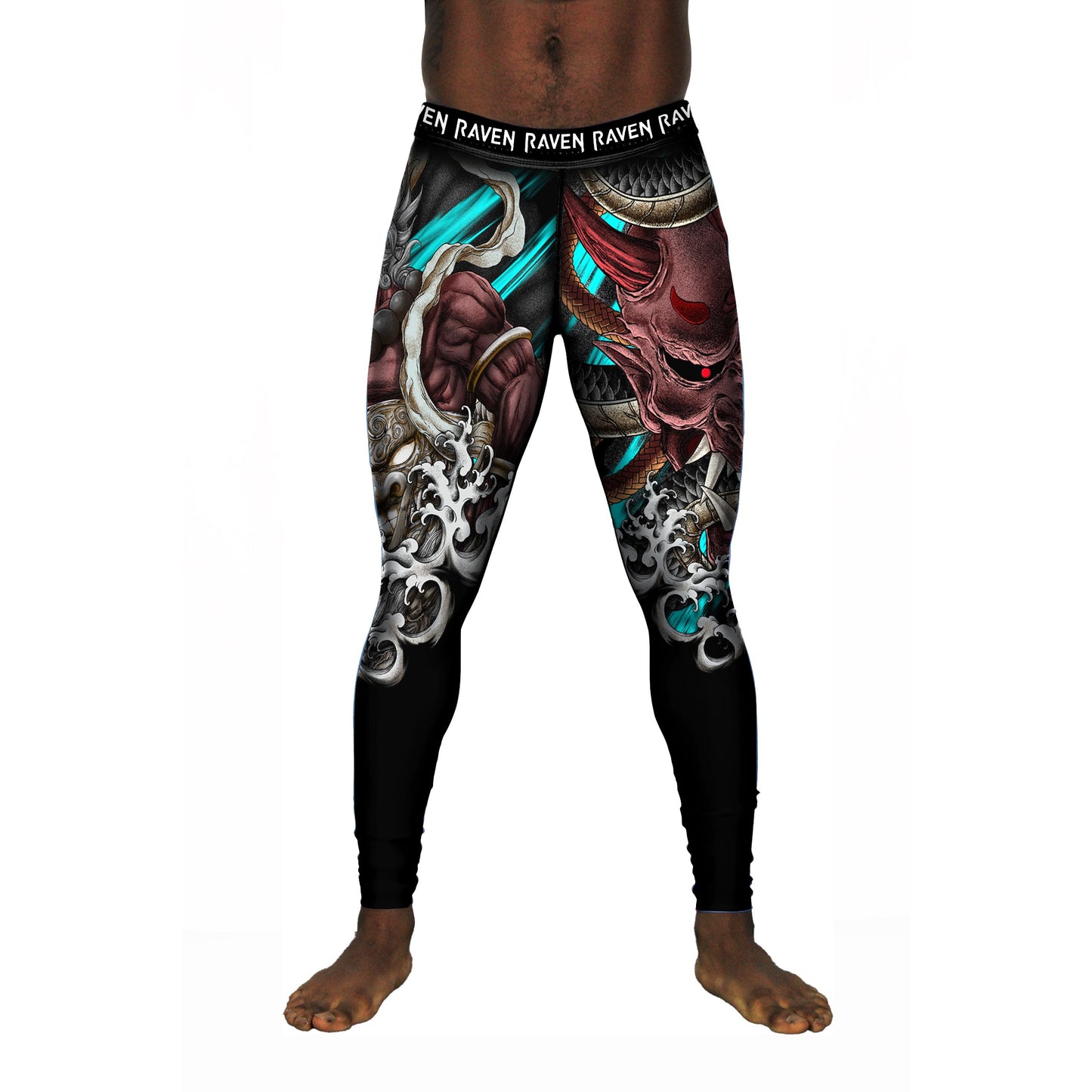 The Oni and The Dragon Men's Spats Front