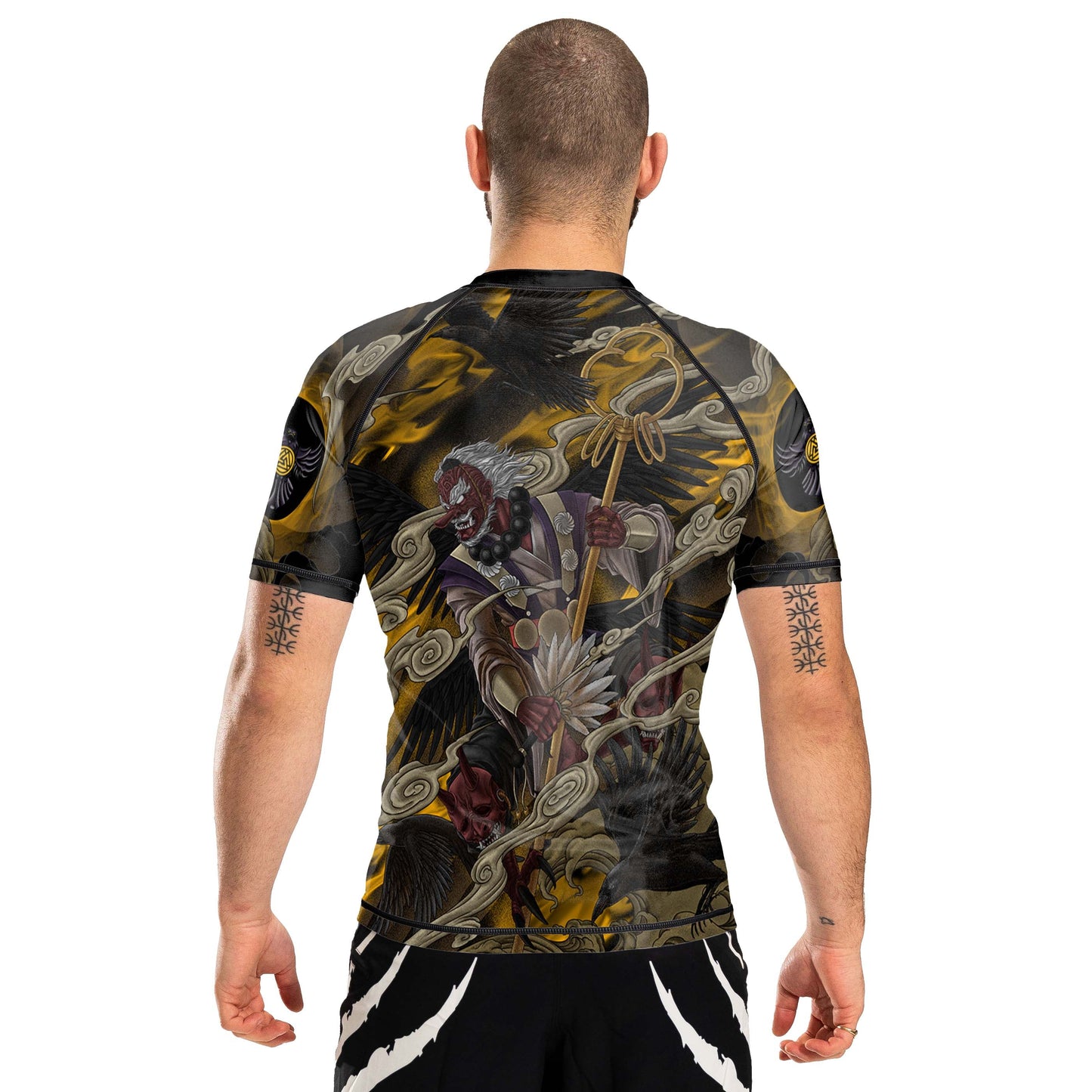 The Tengu 2.0 Men's Short Sleeve Rashguard Back