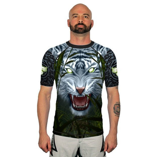 Water Tiger Men's Short Sleeve Rashguard Front