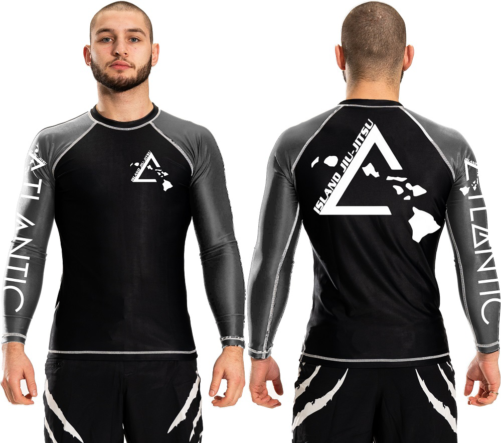 Island Jiu-Jitsu Atlantic Junior Ranked Plain Rashguard