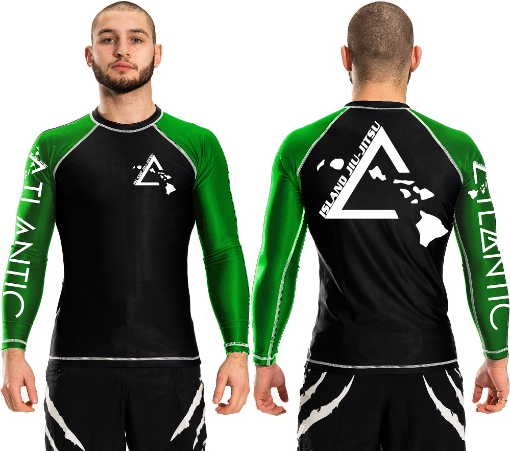 Island Jiu-Jitsu Atlantic Junior Ranked Plain Rashguard