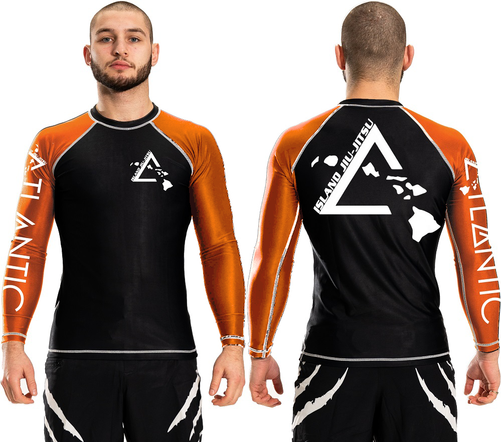 Island Jiu-Jitsu Atlantic Junior Ranked Plain Rashguard