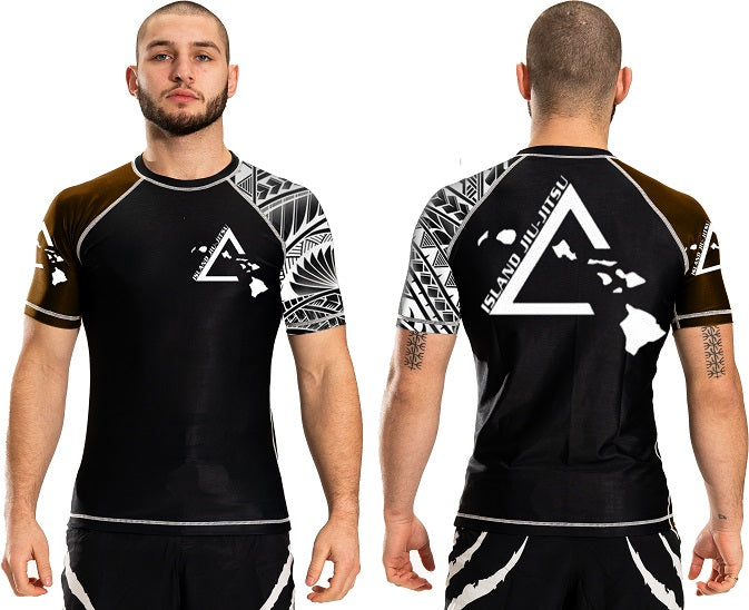 Island Jiu-Jitsu Atlantic Short Sleeve Ranked Team Rashguard
