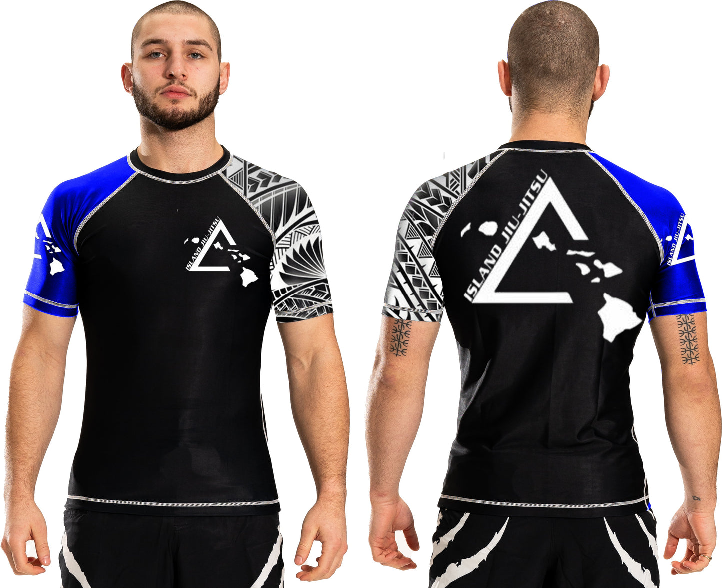 Island Jiu-Jitsu Atlantic Short Sleeve Ranked Team Rashguard