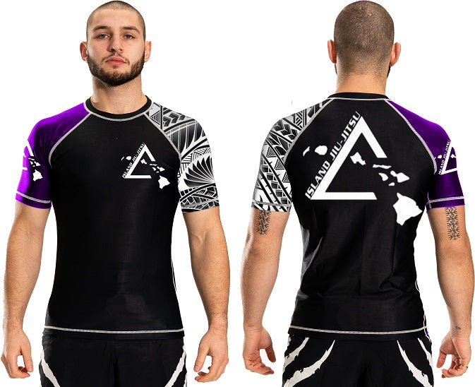 Island Jiu-Jitsu Atlantic Short Sleeve Ranked Team Rashguard